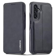 LC.imeeke - LC.IMEEKE Samsung Galaxy A54 5G Fodral - &Auml;kta l&auml;der - Svart