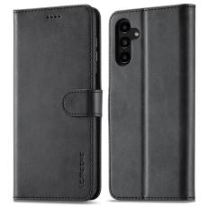 LC.imeeke - LC.IMEEKE Samsung Galaxy A55 5G Fodral PU L&auml;der - Svart