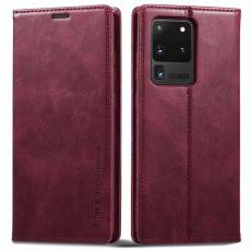 LC.imeeke - LC.IMEEKE Samsung Galaxy S20 Ultra Fodral PU L&auml;der - R&ouml;d