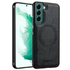 LC.imeeke - LC.IMEEKE Samsung Galaxy S21 FE 5G Fodral - &Auml;kta l&auml;der - Svart