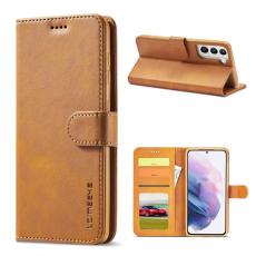 LC.imeeke - LC.IMEEKE Samsung Galaxy S21 Fodral i PU-l&auml;der - Brun