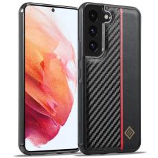 LC.imeeke - LC.IMEEKE Samsung Galaxy S21 Fodral PU L&auml;der - Kolfiber - Svart