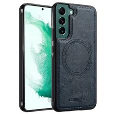 LC.imeeke - LC.IMEEKE Samsung Galaxy S22 5G Fodral Äkta läder - Blå