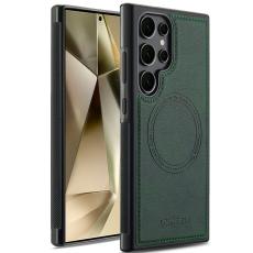 LC.imeeke - LC.IMEEKE Samsung Galaxy S22 Ultra Fodral Äkta läder - Grön