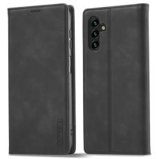 LC.imeeke - LC.IMEEKE Samsung Galaxy S23 FE Fodral Microfiber L&auml;der - Svart