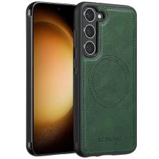 LC.imeeke - LC.IMEEKE Samsung Galaxy S23 Fodral Äkta läder - Grön