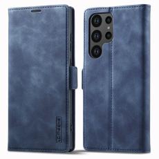 LC.imeeke - LC.IMEEKE Samsung Galaxy S25 Ultra Fodral - Mikrofiberläder - Blå