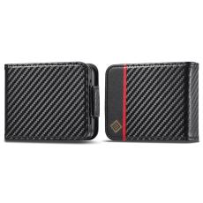 LC.imeeke - LC.IMEEKE Samsung Galaxy Z Flip3 5G Fodral PU Läder - Vit