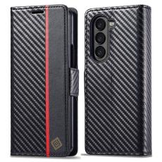 LC.imeeke - LC.IMEEKE Samsung Galaxy Z Fold5 Fodral Äkta läder - Vertikal Rand