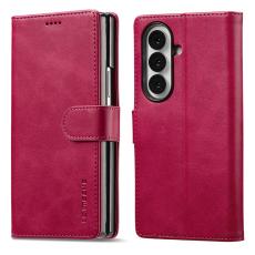 LC.imeeke - LC.IMEEKE Samsung Galaxy Z Fold7 Fodral PU L&auml;der - Rosa