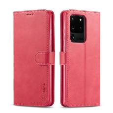 LC.imeeke - LC.IMEEKE Wallet Fodral f&ouml;r Samsung Galaxy S20 Ultra - &Auml;kta l&auml;der - Rose