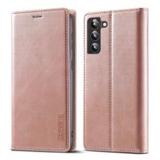 LC.imeeke - LC.IMEEKE Wallet Fodral Samsung Galaxy S22+ 5G - PU Läder - Rosa