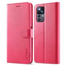 LC.imeeke - LC.IMEEKE Xiaomi 12T 5G Fodral &Auml;kta l&auml;der - Pink