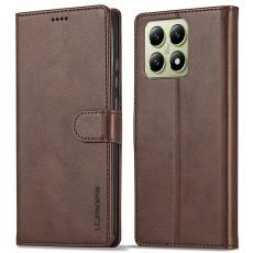 LC.imeeke - LC.IMEEKE Xiaomi 14T Fodral Äkta läder - Brun