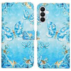 OEM - 3D Creative Samsung Galaxy S26 Pro Skal PU L&auml;der St&auml;ll - Bl&aring; Fj&auml;ril