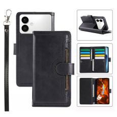 OEM - ABEEL Samsung Galaxy S26 Edge Pl&aring;nboksfodral &Auml;kta L&auml;der Magnetiskt - Svart