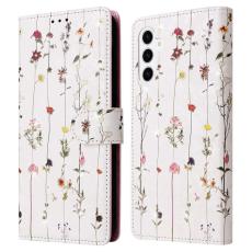 OEM - ABEEL Samsung Galaxy S26 Plus Pl&aring;nboksfodral RFID-Skydd - Liten Blomma