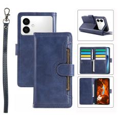 OEM - ABEEL Samsung Galaxy S26 Edge Pl&aring;nboksfodral &Auml;kta L&auml;der Magnetiskt Skydd - Bl&aring;