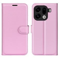 Amorus - AMORUS Oppo Find X9 Pro 5G Pl&aring;nboksfodral Konstl&auml;der - Rosa