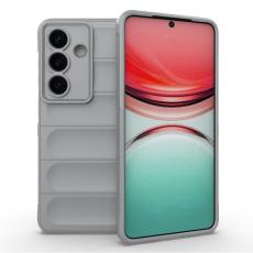 Amorus - AMORUS Samsung Galaxy S26 Plus Mobilskal St&ouml;tt&aring;lig Mjuk TPU - Ljusgr&aring;