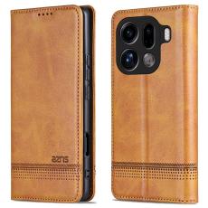 AZNS - AZNS Oppo Find X9 Pro 5G Pl&aring;nboksfodral Konstl&auml;der - Brun