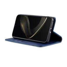 AZNS - AZNS Samsung Galaxy A57 Fodral &Auml;kta L&auml;der - Bl&aring;