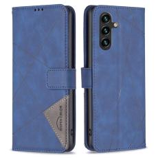 BINFEN COLOR - BINFEN Samsung Galaxy A35 5G Fodral Konstl&auml;der Geometry - Bl&aring;