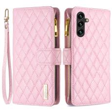 BINFEN COLOR - BINFEN Samsung Galaxy A55 5G Skal Med Dragkedja St&auml;llbart Skydd - Rosa