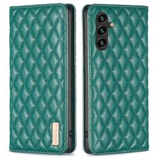 BINFEN COLOR - BINFEN Samsung Galaxy A55 5G Skal St&ouml;tt&aring;ligt &Auml;kta L&auml;der - Gr&ouml;n