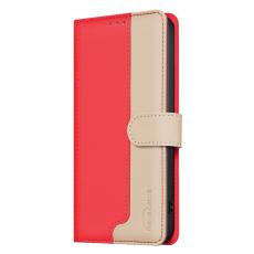 BINFEN COLOR - BINFEN Samsung Galaxy A57 Pl&aring;nboksfodral Konstl&auml;der RFID Skydd - R&ouml;d