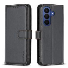 OEM - BINFEN Samsung Galaxy S26 Pro Fodral Folio Flip &Auml;kta L&auml;der - Svart