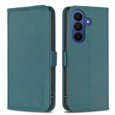 BINFEN COLOR - BINFEN Samsung Galaxy S26 Pro Fodral PU L&auml;der Flip Folio - Gr&ouml;n