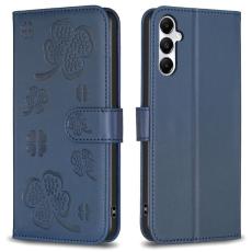 OEM - Clover Samsung Galaxy A55 5G Skal Konstl&auml;der - Bl&aring;