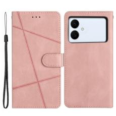 OEM - Crazy Horse Samsung Galaxy S26 Edge Pl&aring;nboksfodral Konstl&auml;der St&auml;ll - Ros&eacute;guld