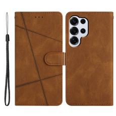 OEM - Crazy Horse Samsung Galaxy S26 Ultra Fodral PU L&auml;der St&auml;ll - Brun