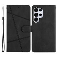 OEM - Crazy Horse Samsung Galaxy S26 Ultra Fodral PU L&auml;der St&auml;ll - Svart