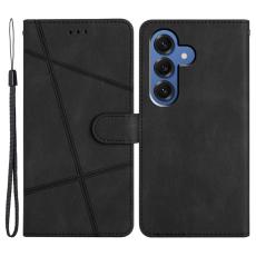 OEM - Crazy Horse Samsung Galaxy S26 Plus Fodral KonstL&auml;der St&auml;ll - Svart