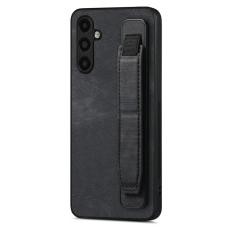 OEM - D11 Samsung Galaxy A55 5G Skal Slim-Fit PU L&auml;der - Svart