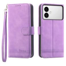 DIERFENG - DIERFENG Samsung Galaxy S26 Edge Pl&aring;nboksfodral Konstl&auml;der - Lila