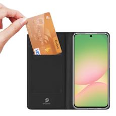 Dux Ducis - DUX DUCIS Samsung Galaxy A57 Fodral Konstl&auml;der St&auml;llfunktion - Svart