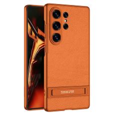GKK - GKK Samsung Galaxy S26 Ultra Mobilskal Slim Kickstand PC + PU - Orange