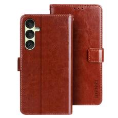 IDEWEI - IDEWEI Samsung Galaxy A35 5G Fodral Konstl&auml;der - Brun