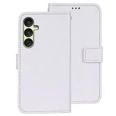 IDEWEI - IDEWEI Samsung Galaxy A35 5G Fodral Konstl&auml;der Flip Cover - Vit