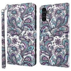 OEM - IMPATIENS Samsung Galaxy A35 5G Skal PU L&auml;der St&auml;llfodral - Impatiens