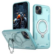 N/A - iPhone 14/13 Skal Plast Militärskydd Kickstand - Baby Blue