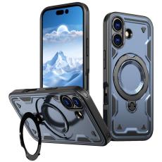 N/A - iPhone 17 Skal Plast MagSafe Militärskydd - Blå