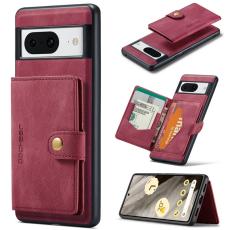 JEEHOOD - JEEHOOD Google Pixel 8 Fodral Äkta Läder Vintage - Röd