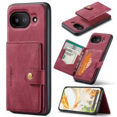 JEEHOOD - JEEHOOD Google Pixel 9a Fodral Äkta Läder - Röd