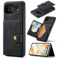 JEEHOOD - JEEHOOD Google Pixel 9a Fodral Äkta Läder - Svart