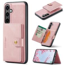 JEEHOOD - JEEHOOD Samsung Galaxy S24+ Fodral Läder Coated - Rosa